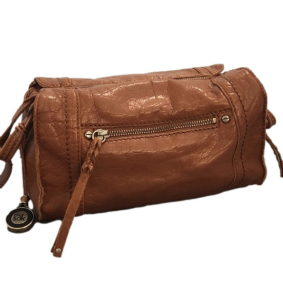 The Sak Handbags - Womens The Sak Mirada cognac leather crossbody bag